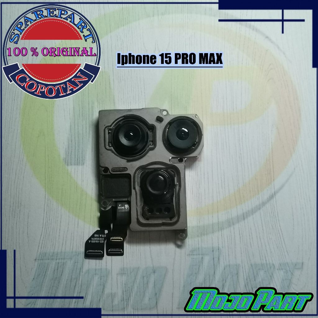 Iphone 15 Pro Max Modul Kamera Belakang (Minus Lihat Deskripsi) Camera Big Original Copotan | Mojo P