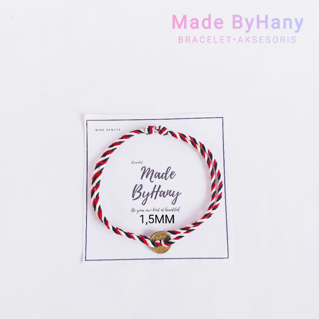 Gelang Tridatu Pusar Air Coin / Tridatu Koin China /Tridatu Pria Wanita