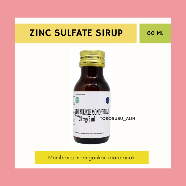 ZINC SULFATE SIRUP 60 ML GENERIK / MERINGANKAN DIARE BAYI & ANAK