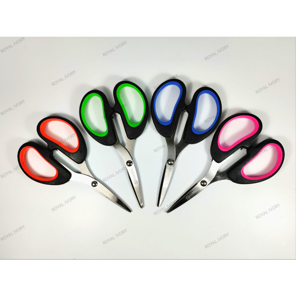 

Gunting Pemotong Kertas ATK Sekolah Kantor Kecil Warna Warni Gagang Pendek Stainless Super Tajam Stainless SCISSORS Paper OFFICE Gunting Mini Alat Pemotong Benang Kain Mesin Jahit Serbaguna Multifungsi