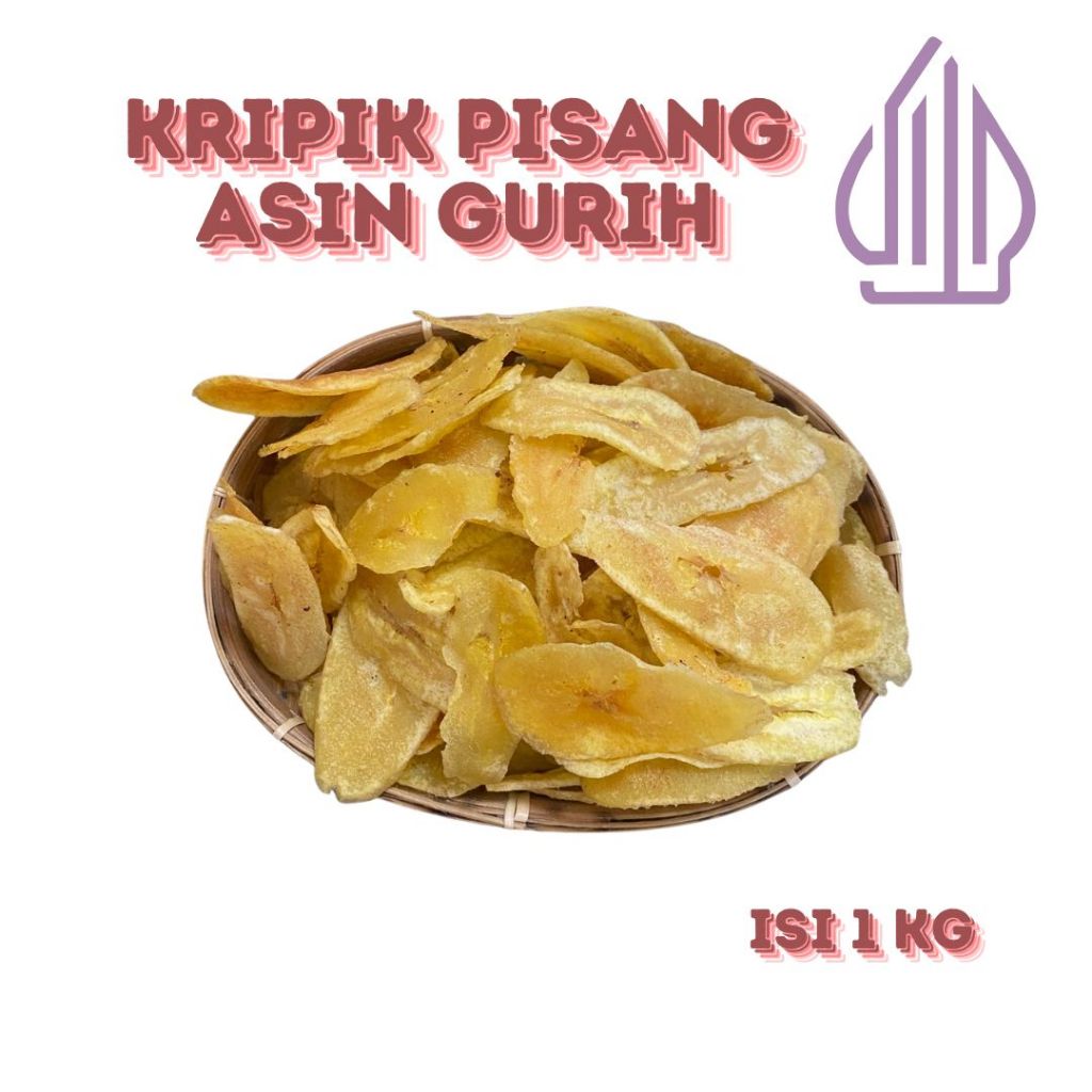 

Camilan Tradisional Keripik Pisang Asin Gurih Kekinian 500gr / Keripik Pisang Rajanangka renyah enak