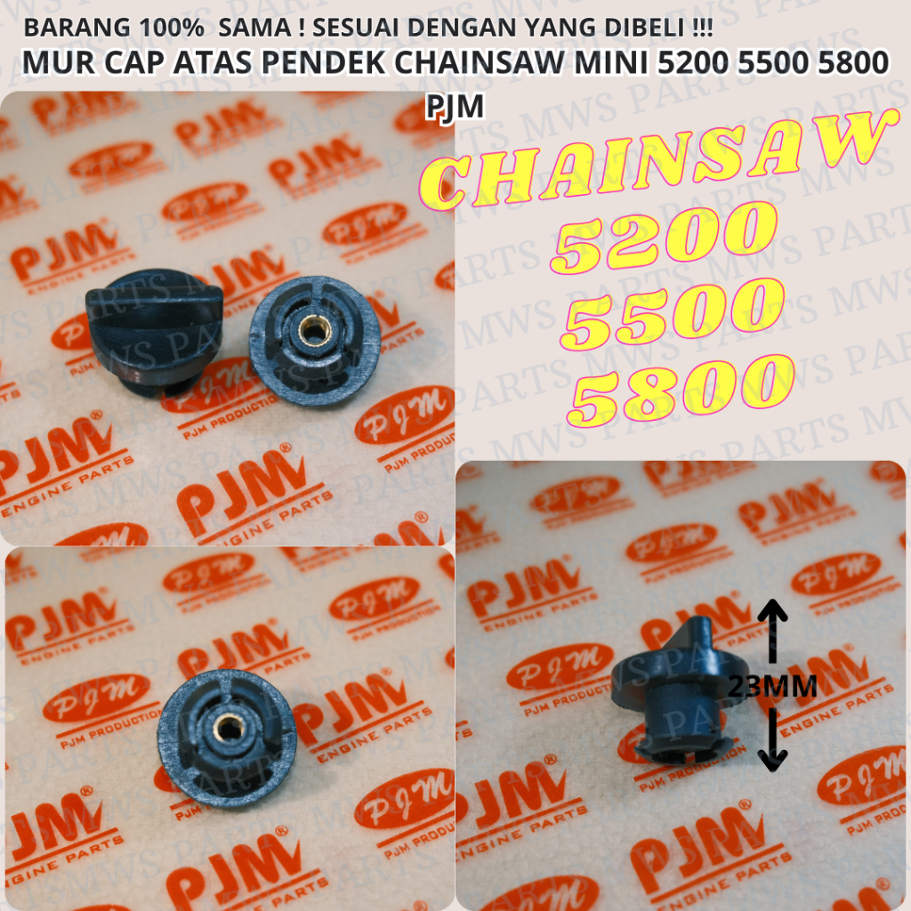 MUR CAP ATAS MODEL PENDEK MUR KAP ATAS MUR ATAS MESIN CHAINSAW MINI SINSO KECIL SENSO MINI SINSO MIN