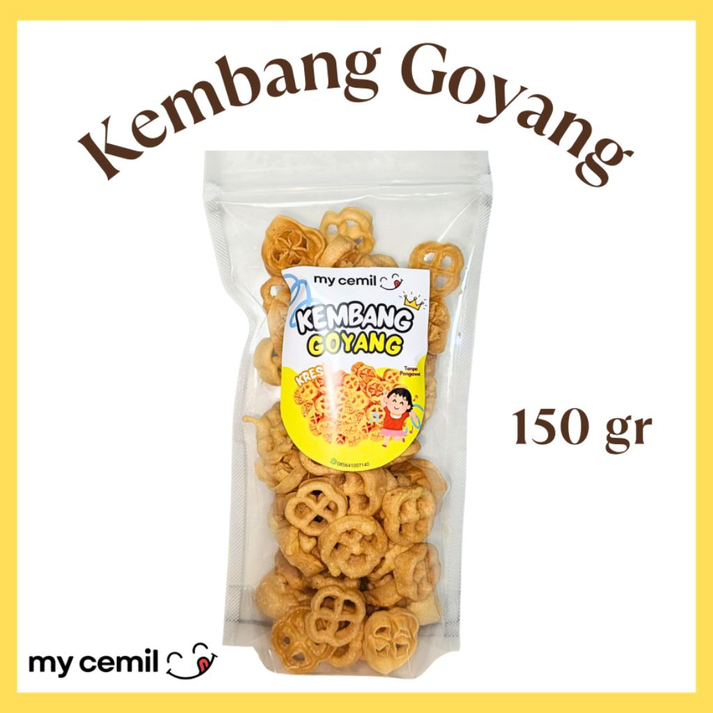 

Kembang Goyang Mini 150 gr, 100% Halal Makanan Ringan, Snack Lebaran, Kue Saroja