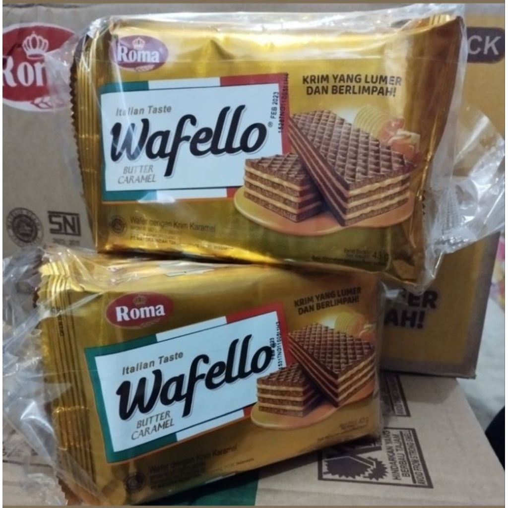 

romawafer wafello Cho blast & Italian caramel 10x20g