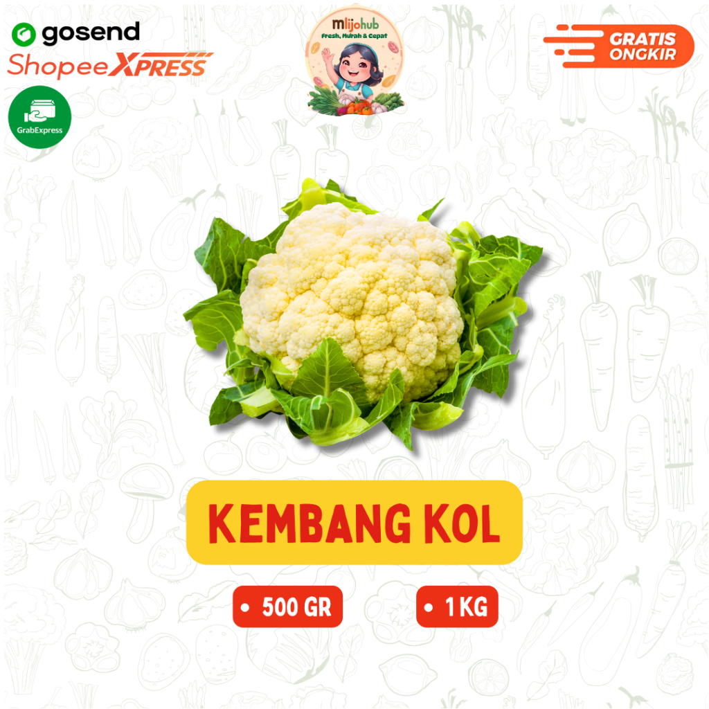 

Kembang Kol - Pengiriman Instan - Fresh Mlijohub Malang
