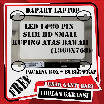 LED LCD LAYAR Asus X411Q X411QA X411QR X411U X411UA X411UF X411UN 4 30 PIN ATAS BAWAH HD 1366X768