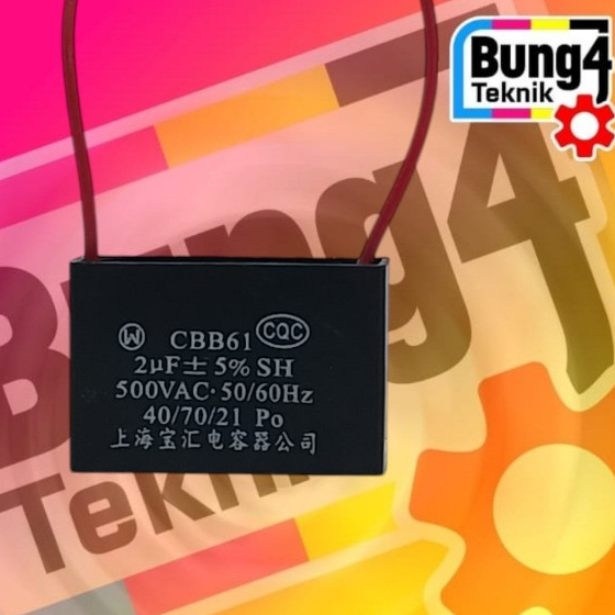 KOMPONEN ELEKTRONIK KAPASITOR CBB61 2uF 500V