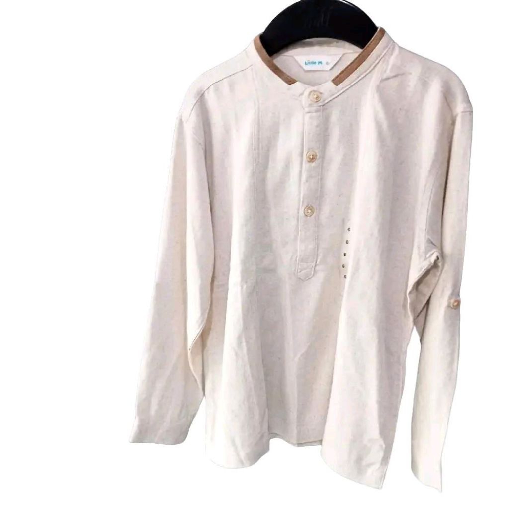 Little M Baju Koko Lengan Panjang Anak Laki-laki