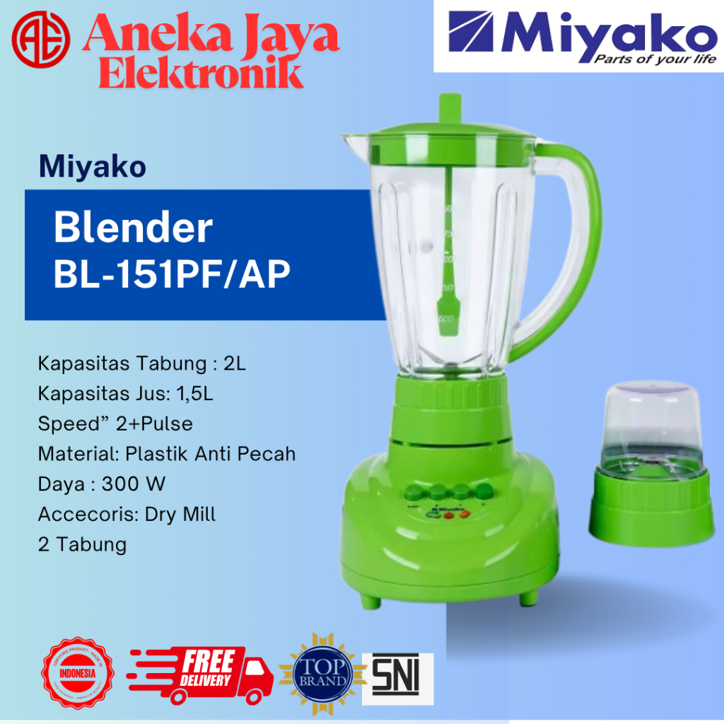 MIYAKO BLENDER BL-151PF PLASTIK