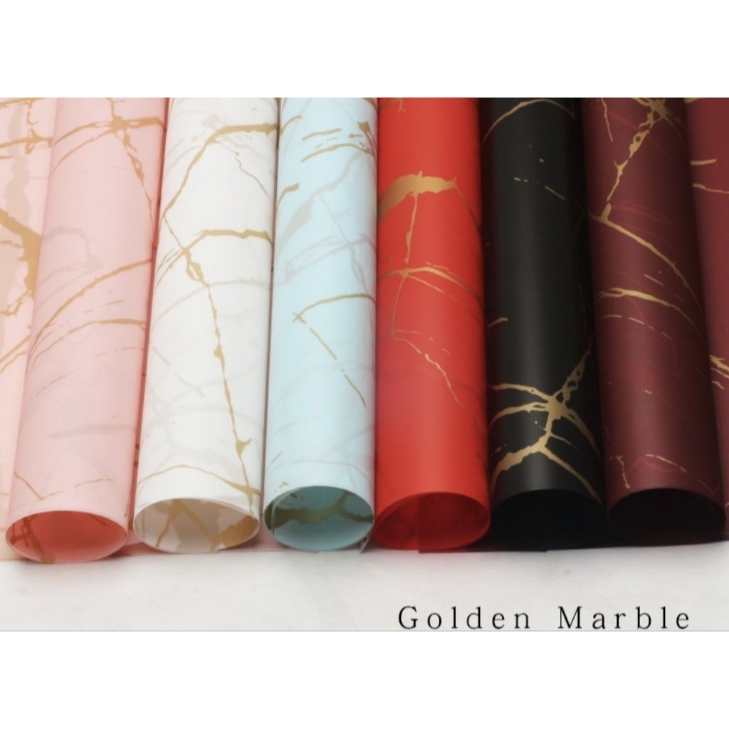 

[5 PCS MARBLE FLOWER CELLOPHANE] Kertas Bucket Bunga Marble, Flower Wrapping Pack Marble, Flower Wrapping paper Callophone, Kertas Bunga Hand Bouquet