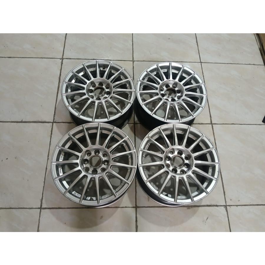 VELG MOBIL BEKAS OZ RACING R15 PCD 4X100/114,3 UNTUK BRIO JAZZ YARIS AVANZA XENIA LIVINA VIOS