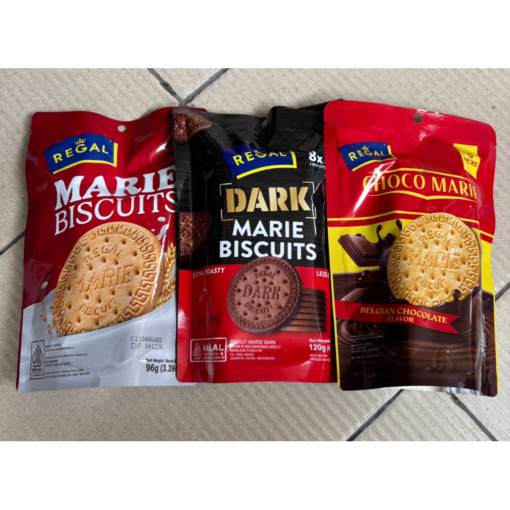 

agen distributor makanan ringan snack cemilan biskuit wafer regal marie biscuits pouch isi 8pack 3 varian rasa murah berkualitas