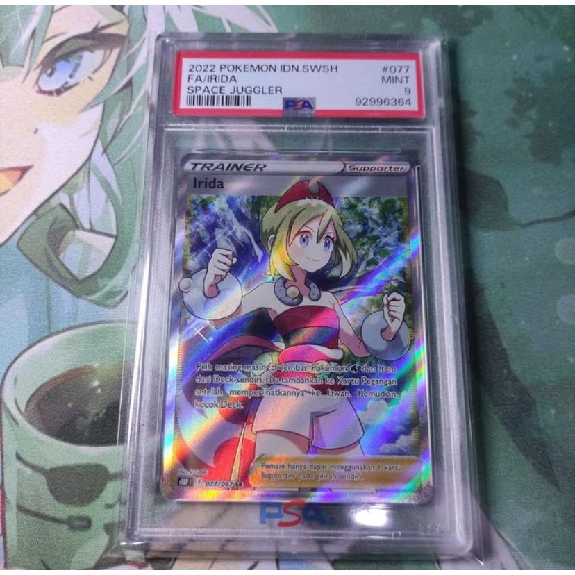 Kartu Pokemon TCG ID Indonesia SWSH S10P Irida SR PSA 9