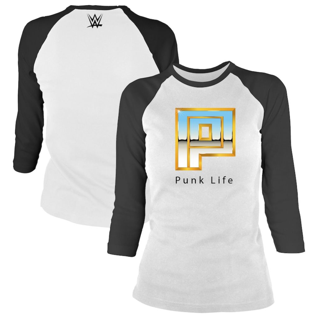 KAOS TSHIRT RAGLAN WWE CM PUNK PUNK LIFE