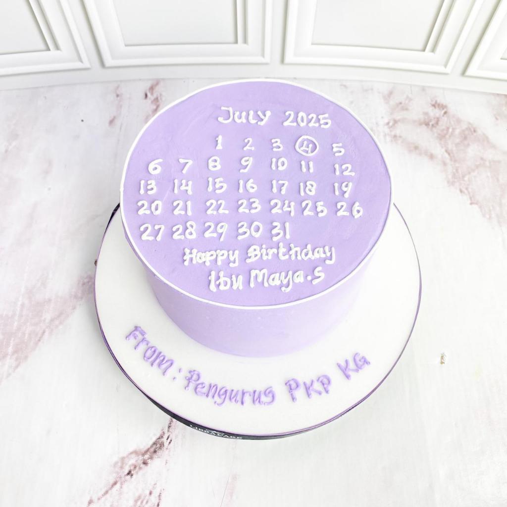 

Kue Ulang Tahun/Birthday Cake/Kue ultah tema Kalender/Kue Birthday Jakarta/Date Cake