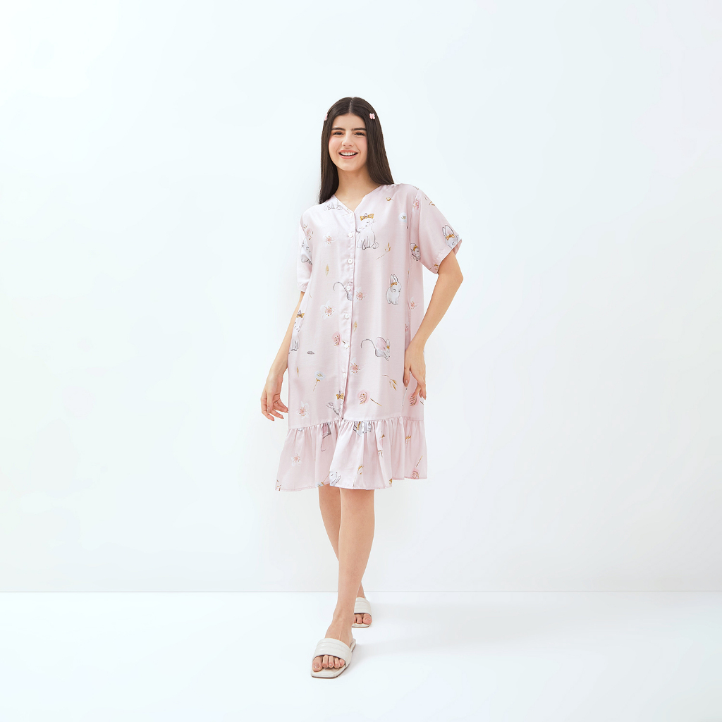 GREET NIGHT WEAR - Daster Organic Silk GREET model : T-657 / DV GEBER