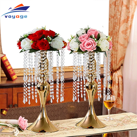 Vas bunga hiasan dekorasi ruang tamu mewah pajangan lemari kaca luxurious wedding vase decoration de