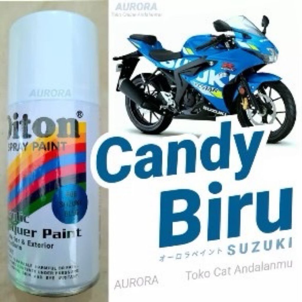 Pilok Suzuki Blue 806 Biru Candytone Candy Tone 300ml | Cat Semprot Sepeda Motor Mobil