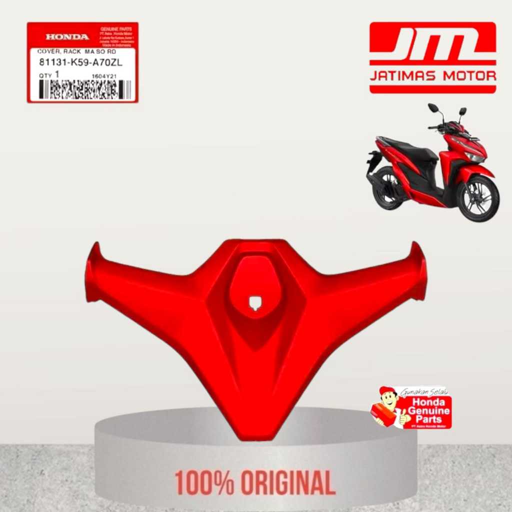 81131-K59-A70ZL Cover rack laci kelelawar vario 125 150 led merah doff