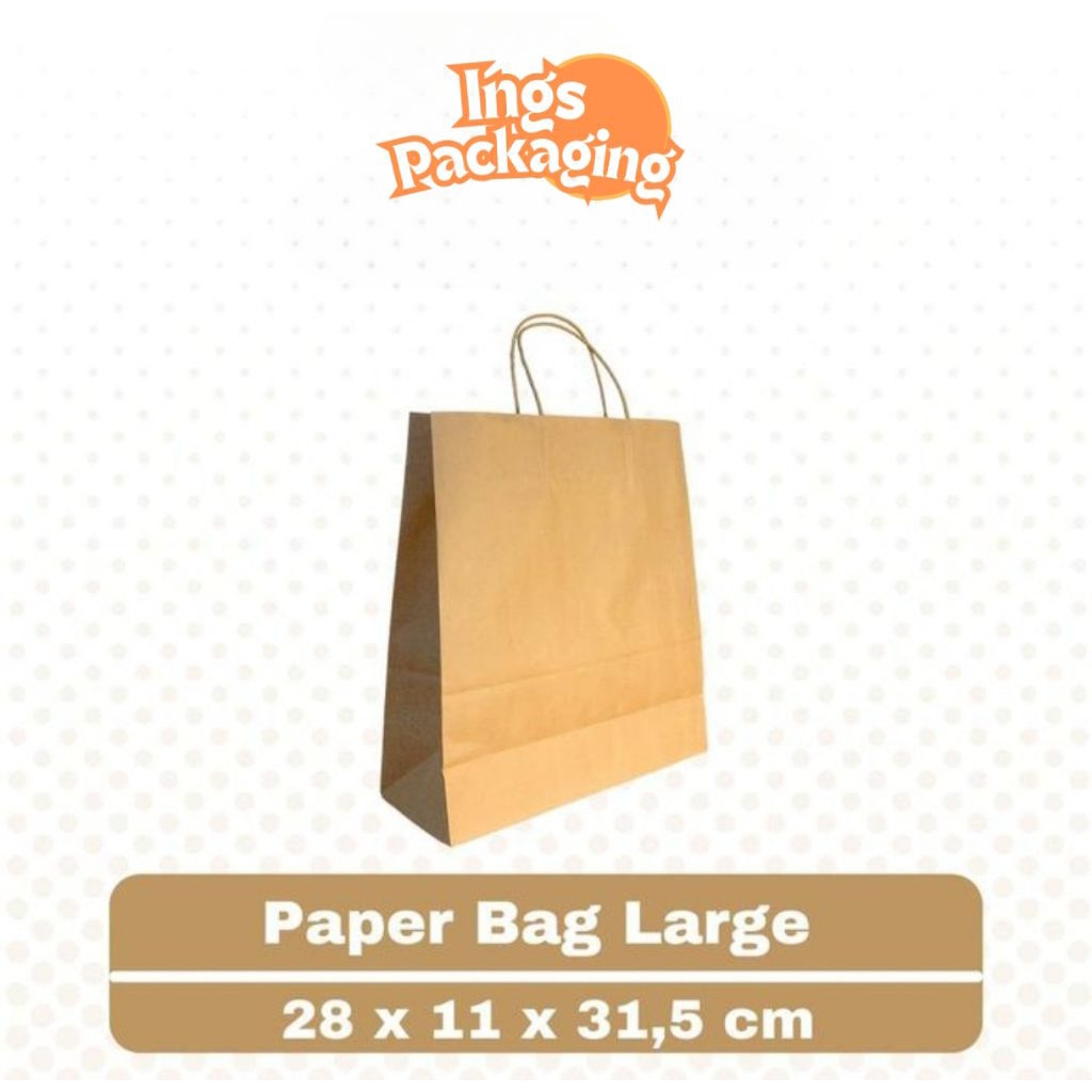 

Shoping Paper Bag / Kantong Kertas Belanja Ukuran Large