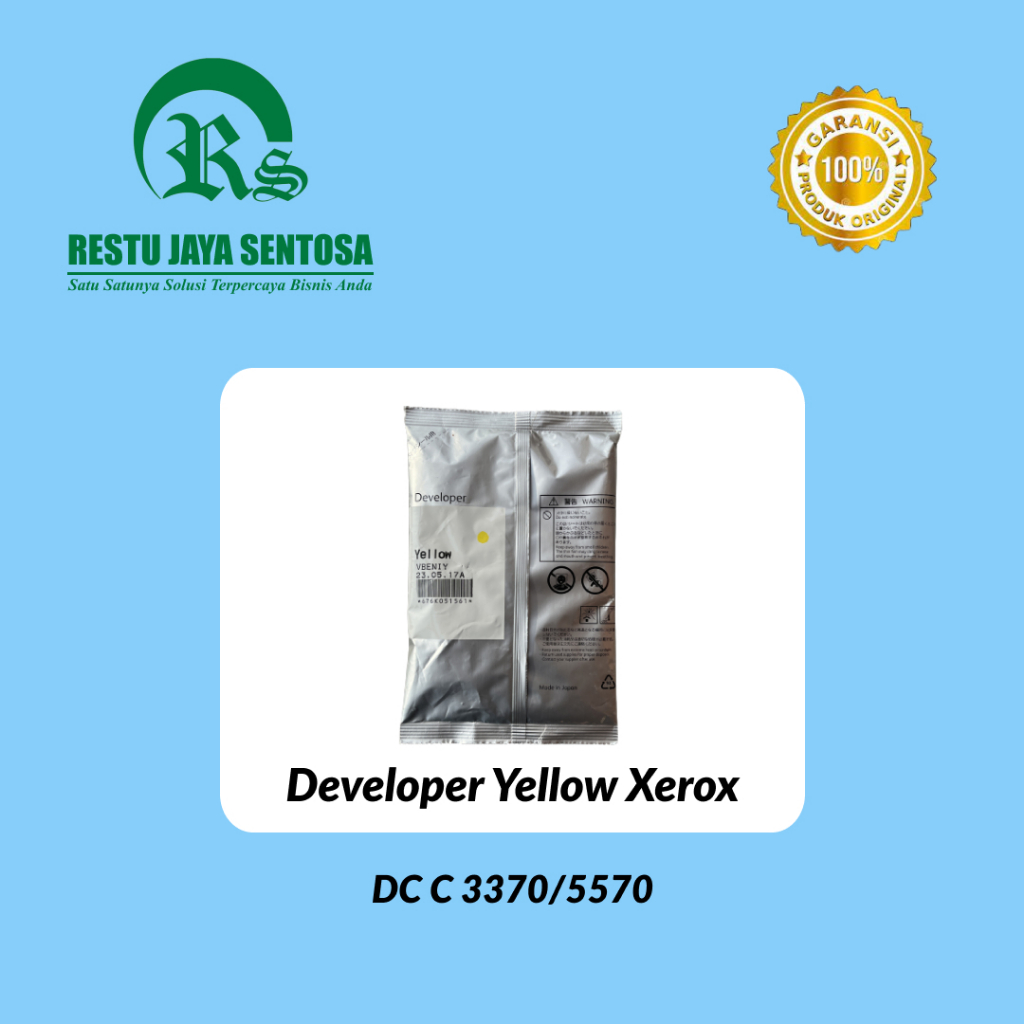 Sparepart Mesin Fotocopy Developer Warna YELLOW Xerox DC C 3370/5570