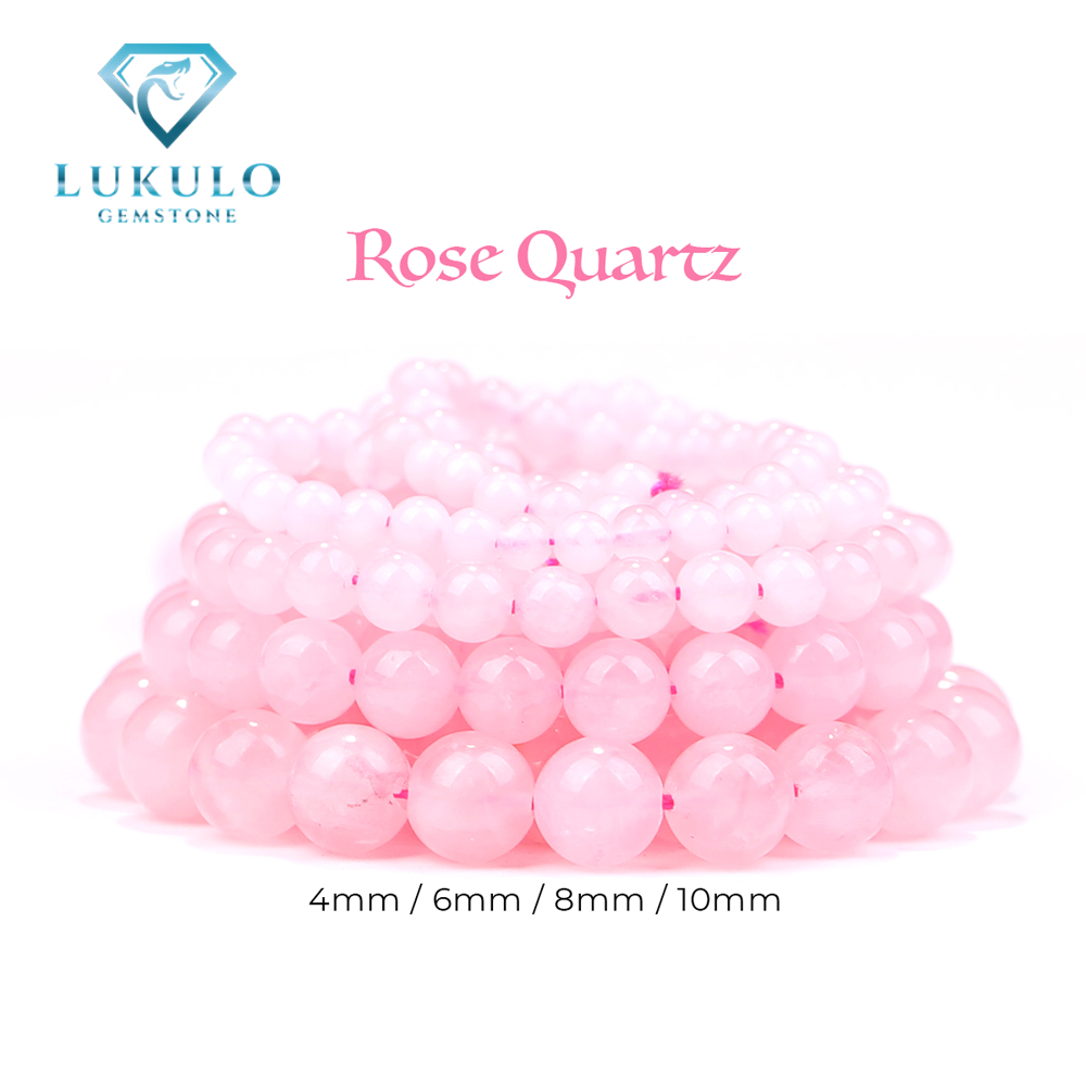 Lukulo Gemstone Manik Batu Pink Rose Quartz