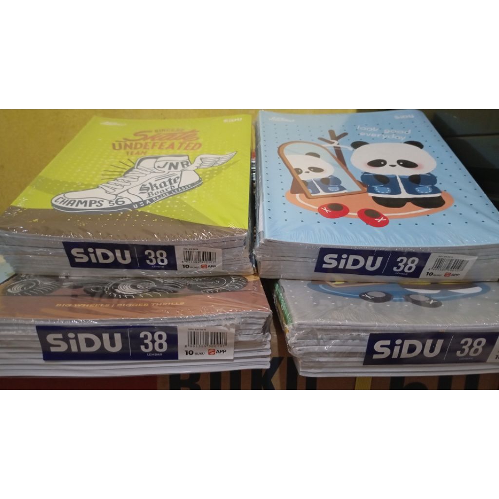 

BUKU TULIS SIDU 38 LEMBAR, 10 BUKU
