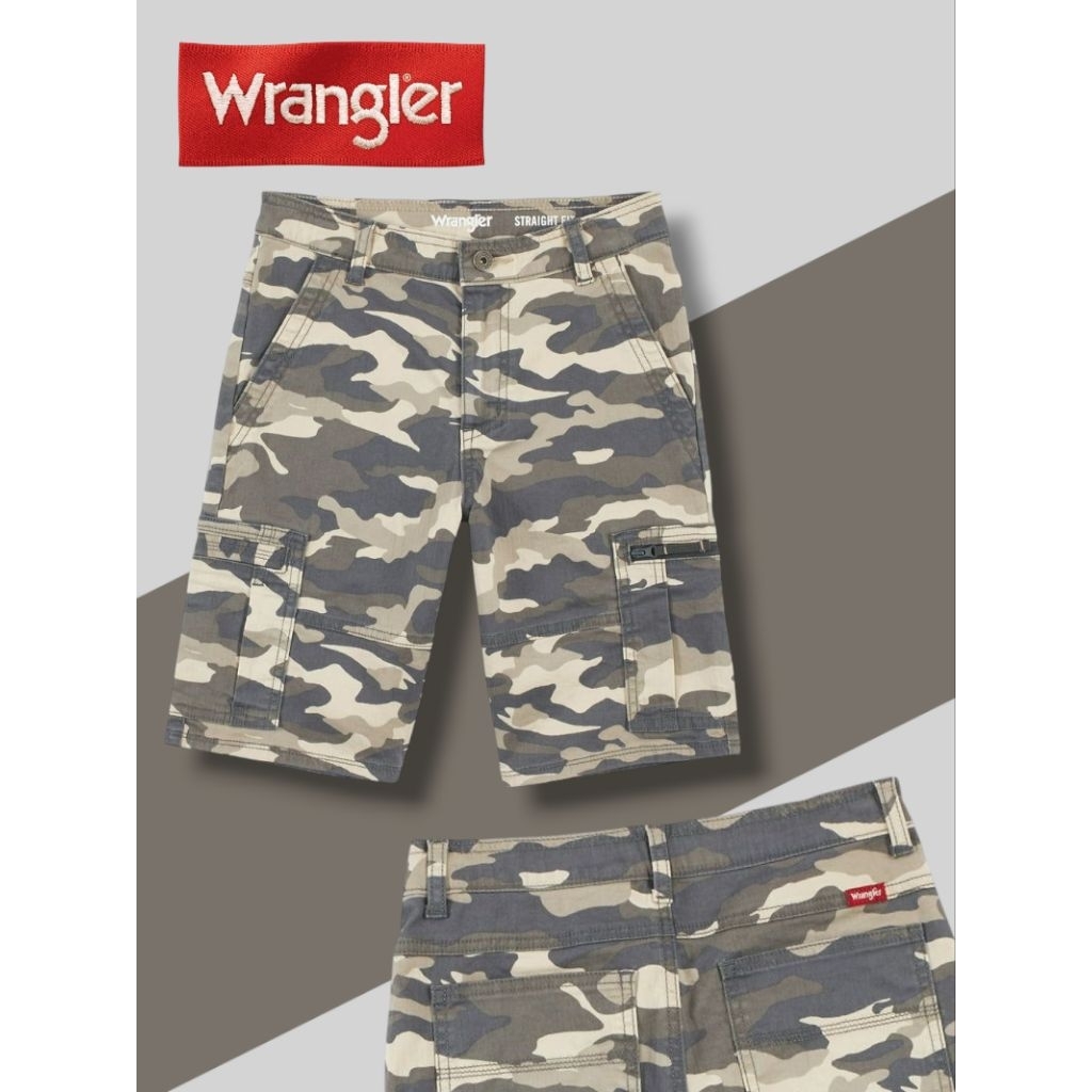 Celana Pendek Anak Laki Laki Cargo Loreng/Army | Wrangler Original Branded