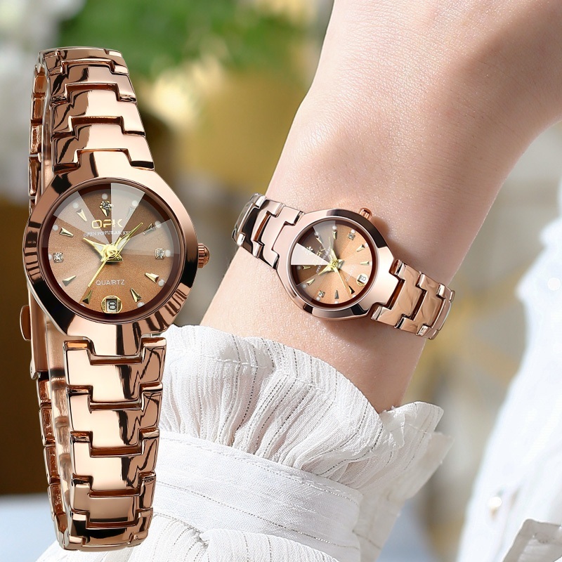 OPK Jam Tangan Wanita 8105 Anti Air Kecil Original Cewek luxury Analog Women Watch