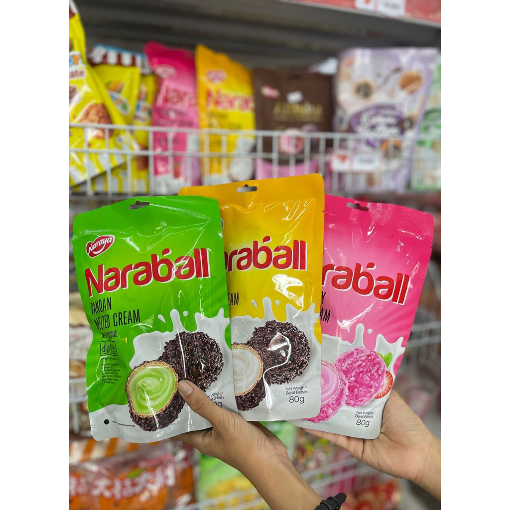 

Naraball Naraya Wafer Ball Pandan / Strawberry / Original