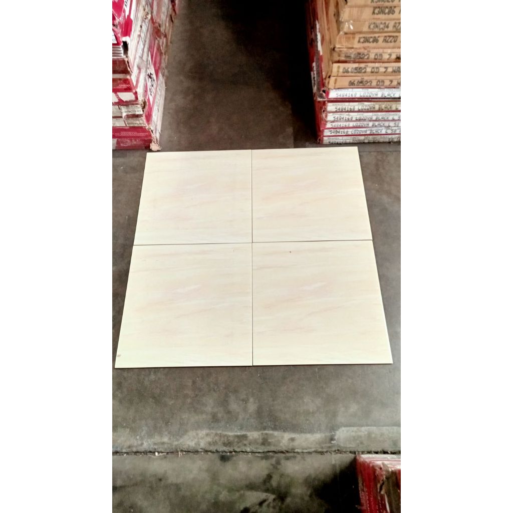 Keramik Lantai Ukuran 40x40 Paris Cream Keramik Lantai Glossy
