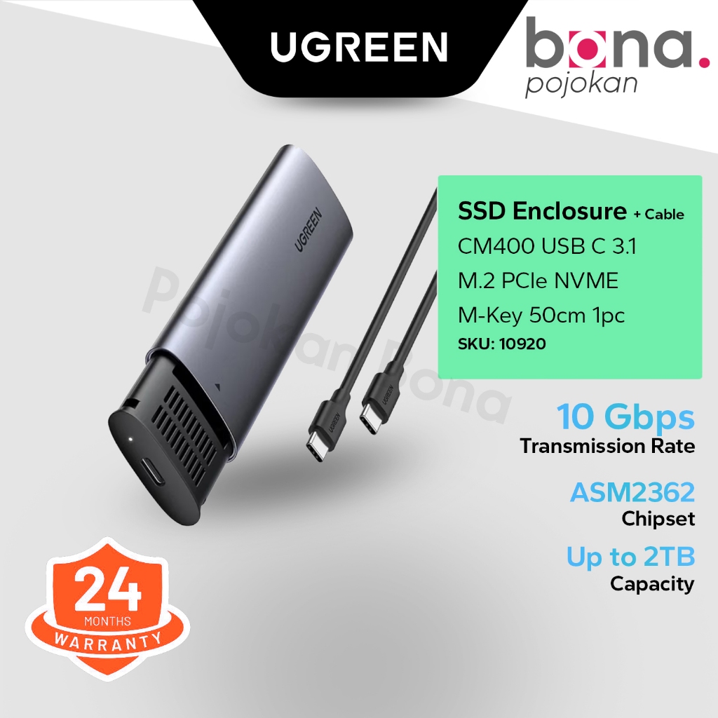 Ugreen SSD Enclosure Type C to C M2 M-KEY 10G NVME 10902