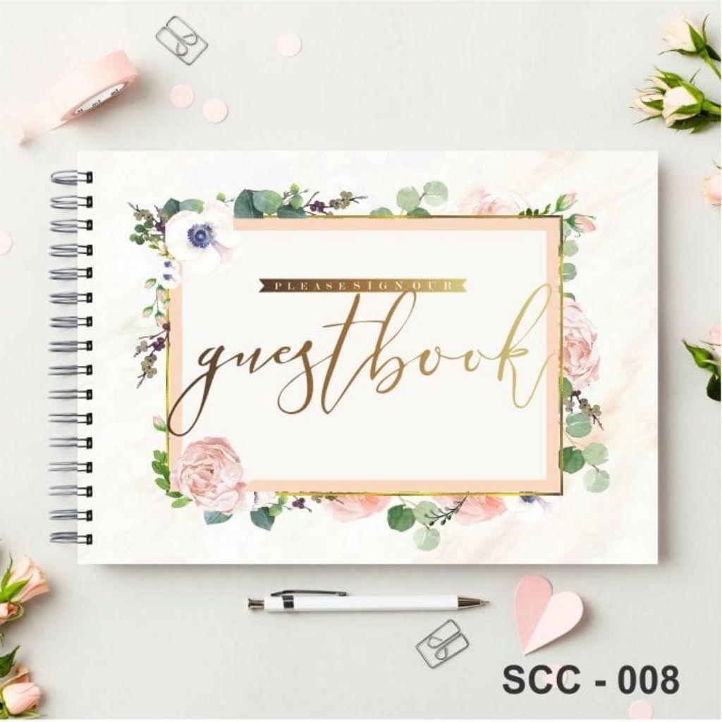 

GUESTBOOK HARDCOVER | BUKU TAMU SPIRAL | BUKU TAMU AESTETIC | UNTUK -+400NAMA | GUESTBOOK SPIRAL