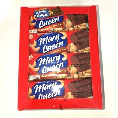 

( Perbox isi 24 ) MARY QUEEN Chocolate Cashew Nut 24x10gr