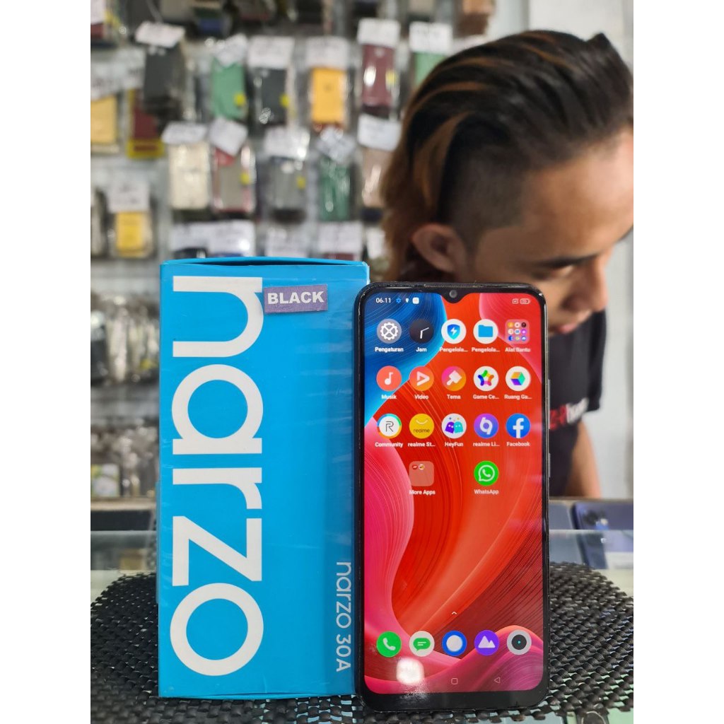 REALME NARZO 30A ORIGINAL SECOND