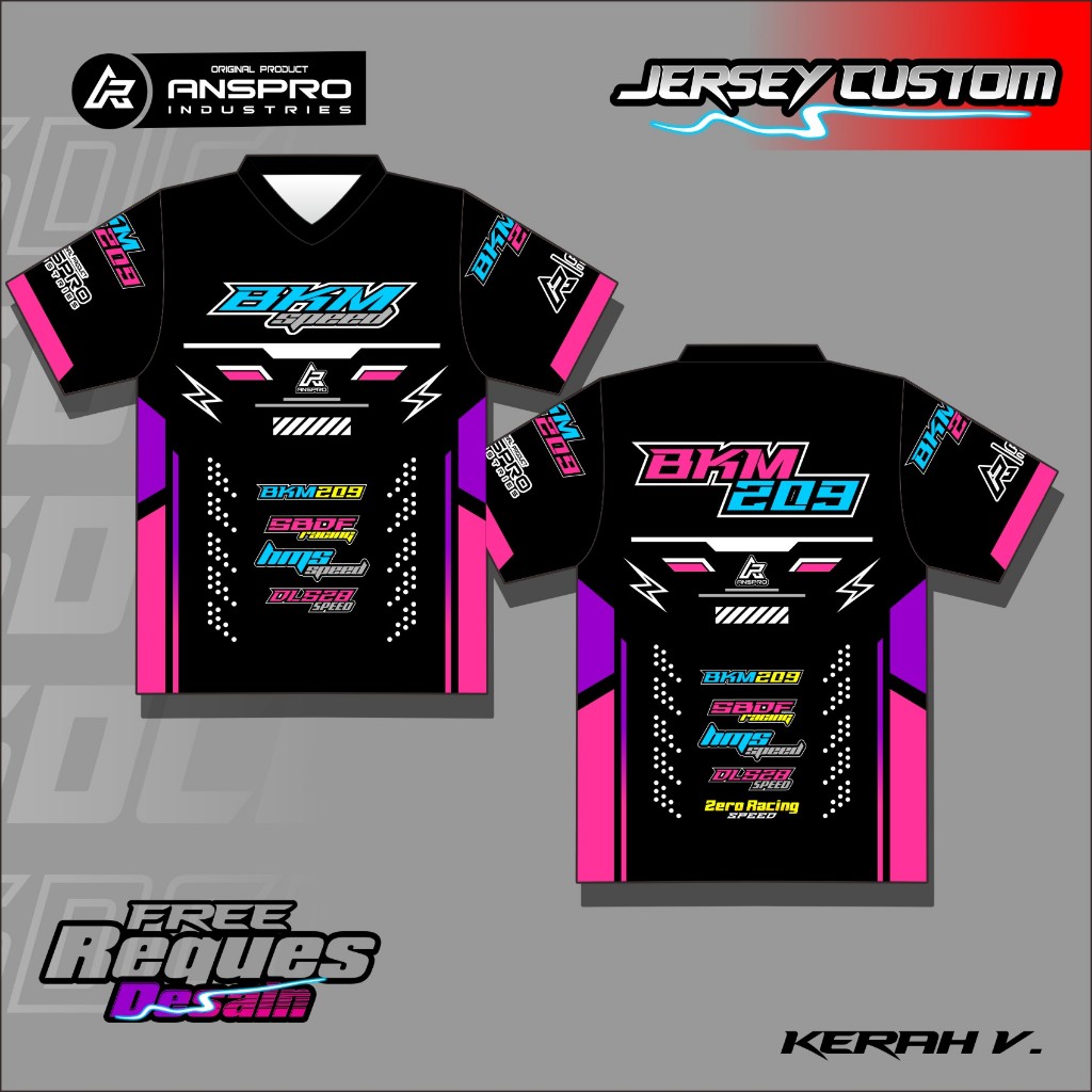 Jersey non kerah jersey racing jersey racing balap joki dragg free request