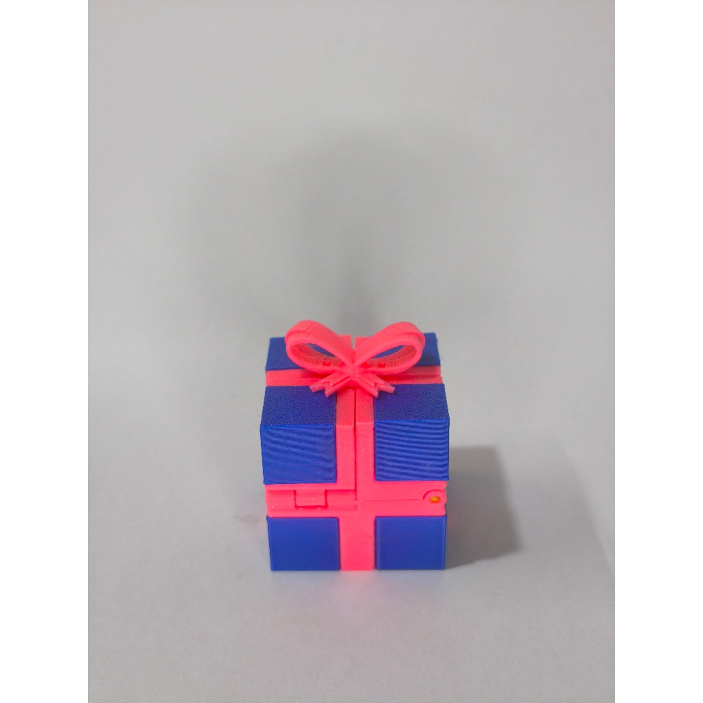 

[KITE.ID] Kotak Hadiah Puzzle 3D - Warna Biru Pink - Kado Unik Lucu 3D