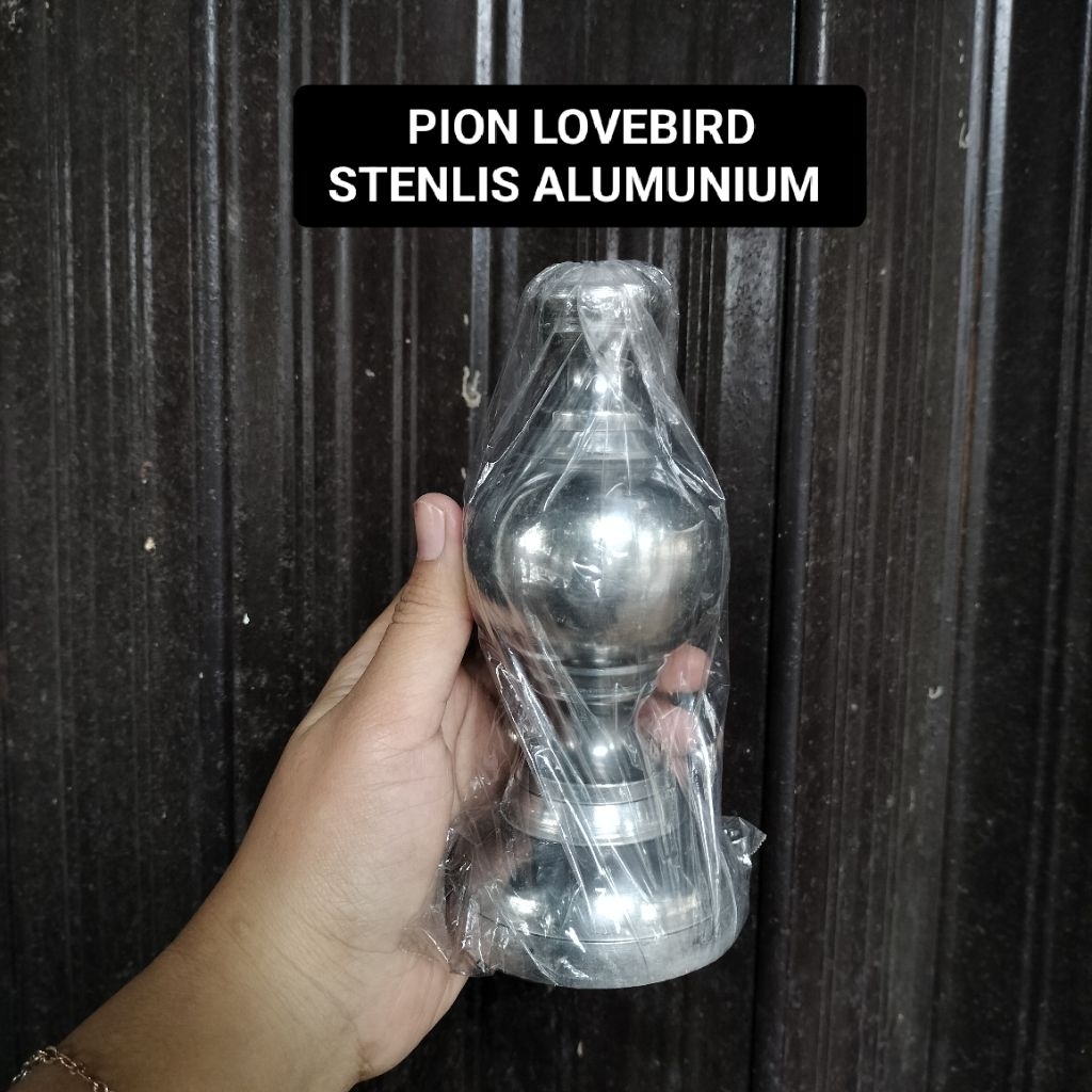 PION LOVEBIRD BESI STAINLESS ALUMUNIUM POLOS SILVER PION SANGKAR KANDANG BURUNG