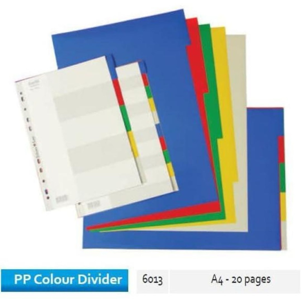

Bantex PP Colour Dividen A4 (10 Pages) 6010