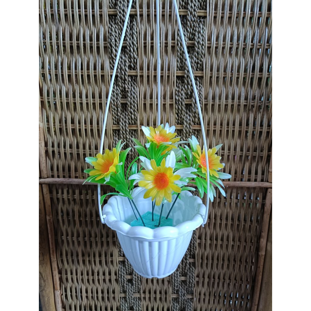 BUNGA GANTUNG BUNGA PLASTIK BUNGA PALSU BUNGA HIAS ARTIFICIAL DEKORASI RUMAH