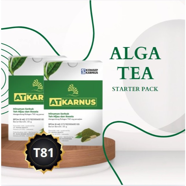 

AT KARNUS / TEH HERBAL dengan KOLAGEN SAPI / ALGA TEA KARNUS