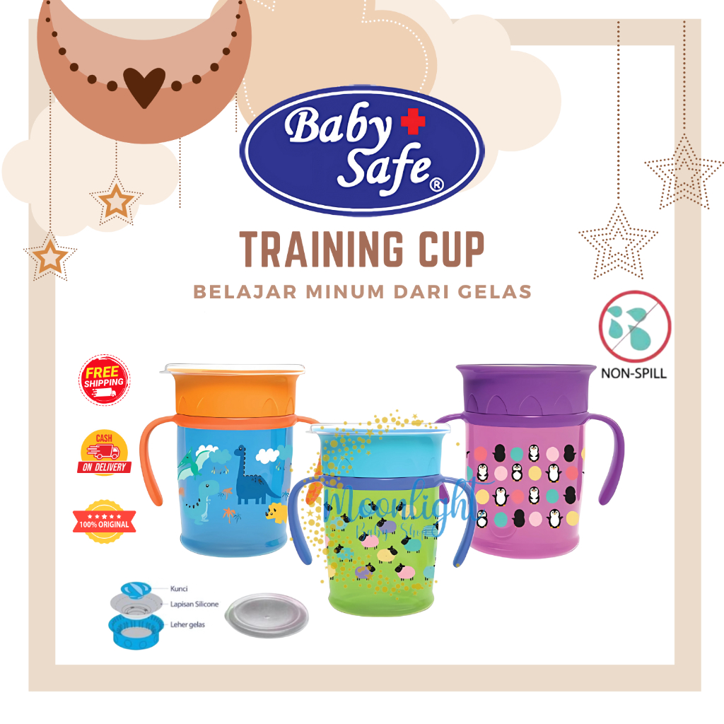 BABY SAFE Traning Cup AP013 360° Sipper Cup Gelas Minum Anak Anti Tumpah