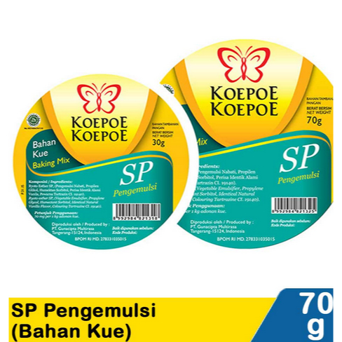 

SP Koepoe Koepoe, Pengembang Kue Kupu Kupu Pengemulsi 30gr