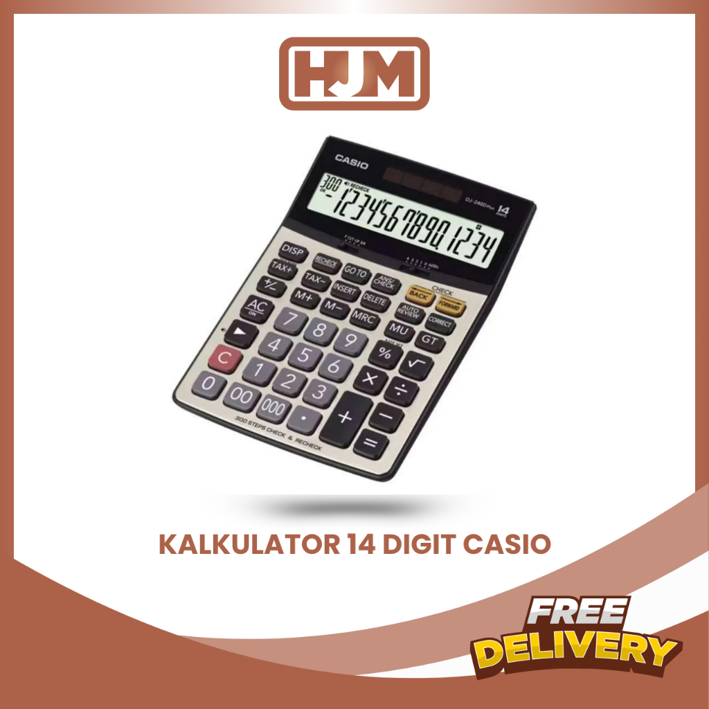 

KALKULATOR 14 DIGIT CASIO / DJ 240 D Plus