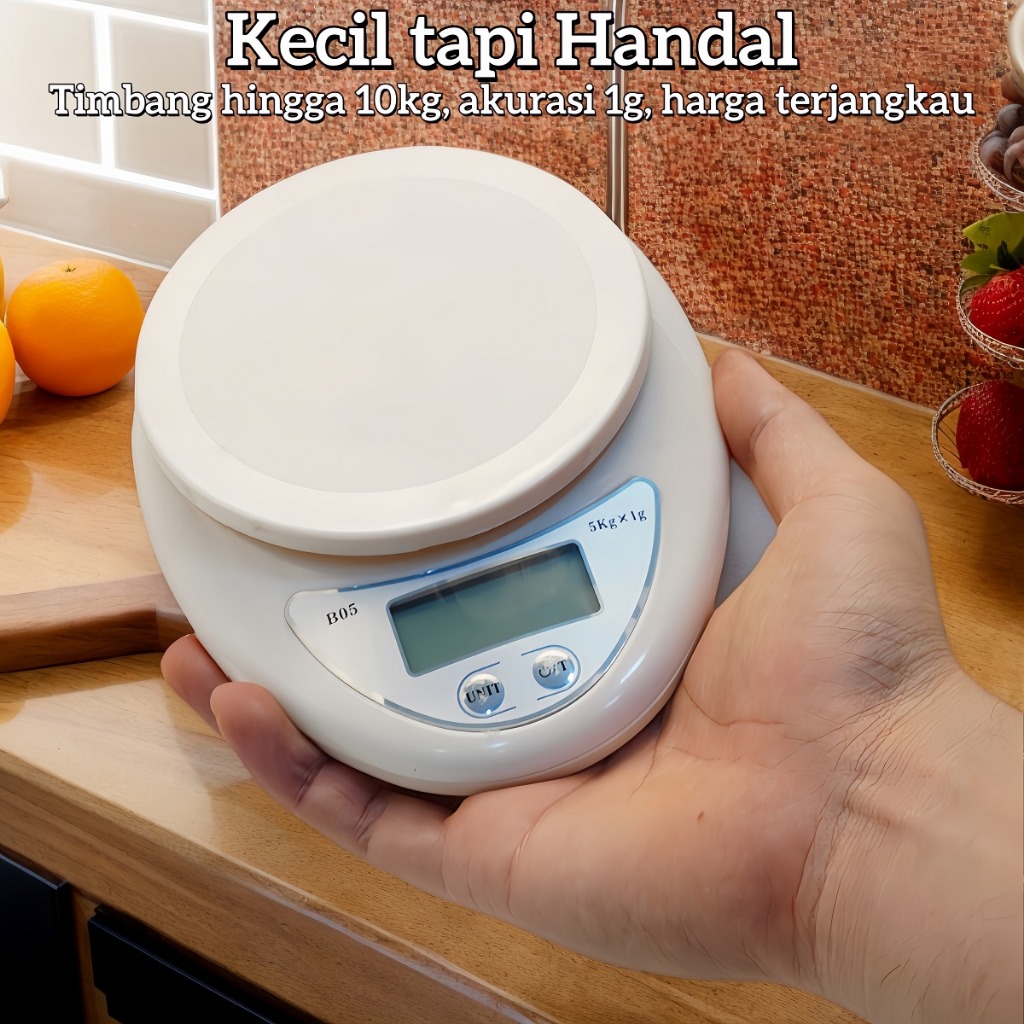 Timbangan Digital Dapur Serbaguna / Timbangan Kue TIMBANGAN DAPUR 5Kg Timbangan Digital Mini
