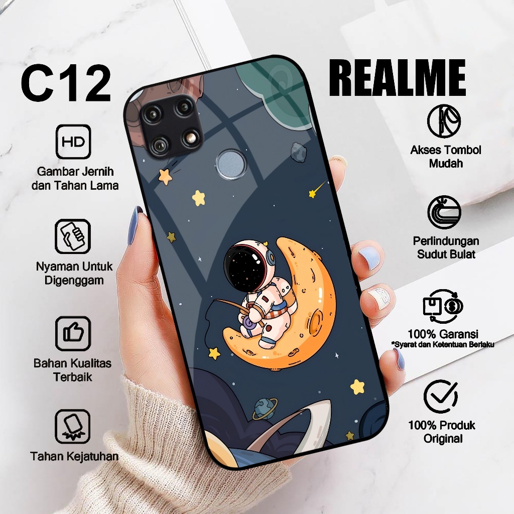 Case REALME C12 C25 C25S NARZO 20 NARZO 30A ASTRONOT CUTE Case Hp Glossy Casing Hardcase Softcase
