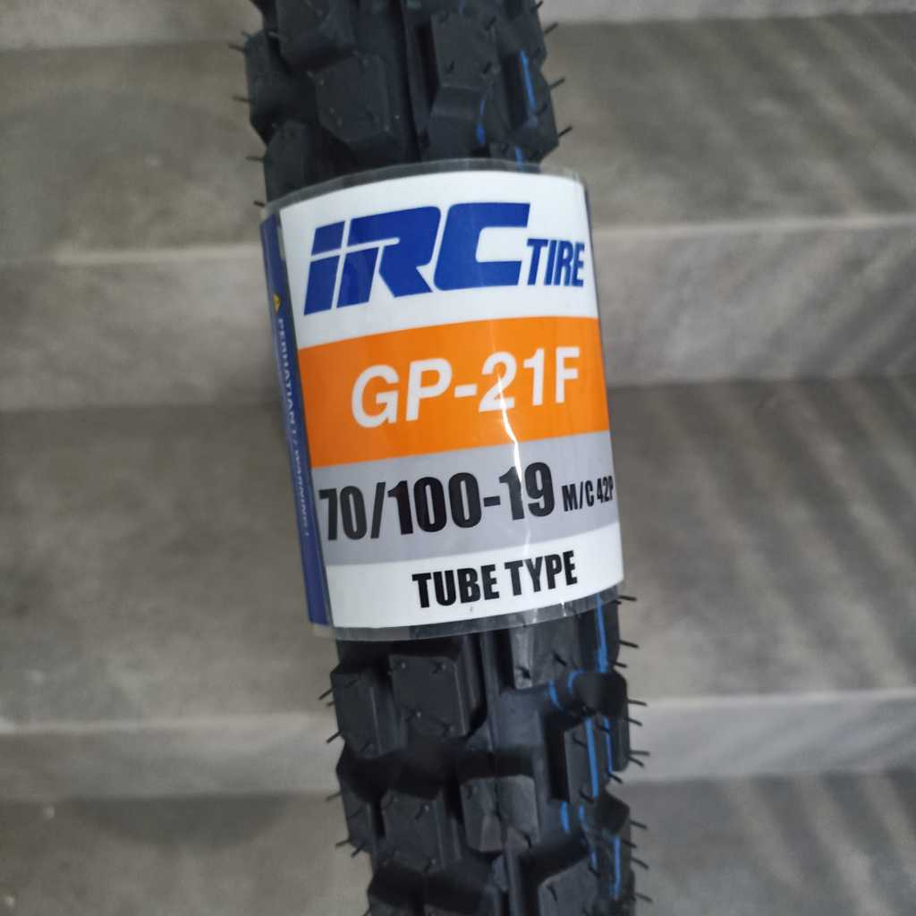 BAN LUAR IRC 70/100 RING 19 GP21F TRAIL TUBE TYPE - IRC TYRE