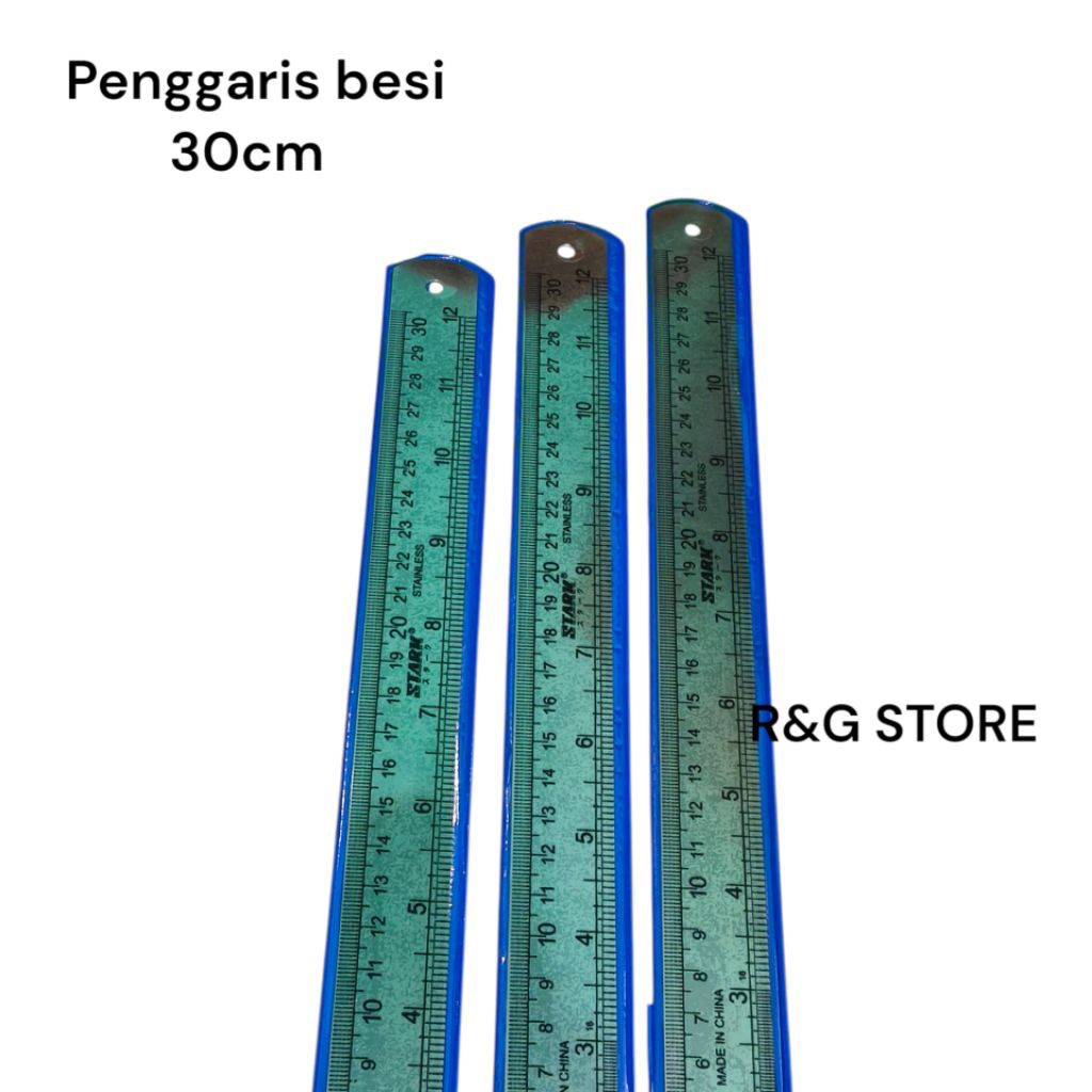 

Penggaris besi polos stainless 30cm SATUAN