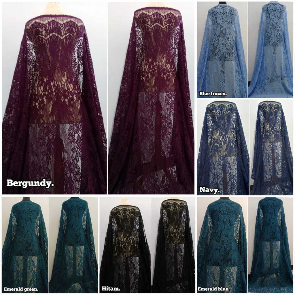 kain brokat semi francis katun cordneli halus fatmawati,bakal brokat kebaya,kebaya bali