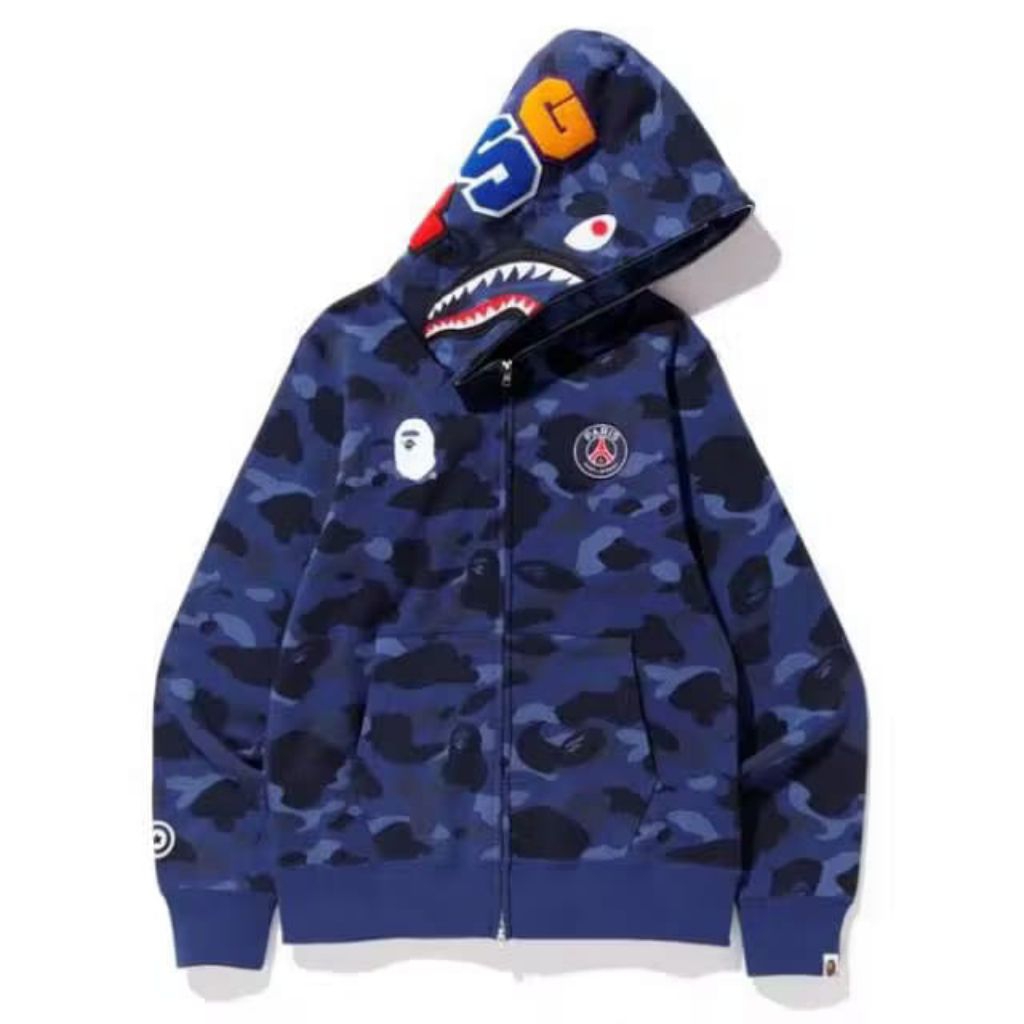 HOODIE ZIPPER BAPE PSG CMOO